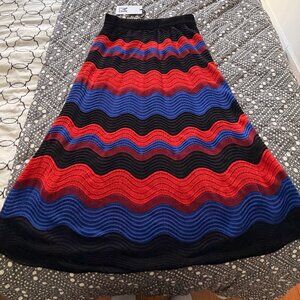 Missoni Knit Skirt – Size IT 40 (US 4–6) – Multicolor Zigzag – New w/ Tags